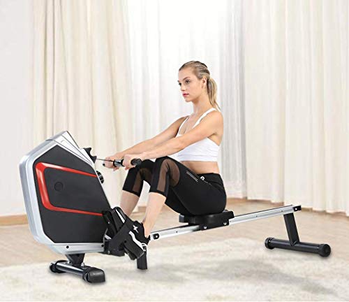 Image of Foldable Rowing Machines Rowing Machine for Home Use Foldable Rowing Device with Intelligent Instrument Panel for Indoor Fitness Exercise Training Equipment