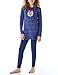 Produktbild Schiesser Mädchen Schlafanzug Nachthemd mit Leggings lang-100% Organic Bio Baumwolle-Größe 92 bis 140 Pyjamaset, blau-gem_179960, 152