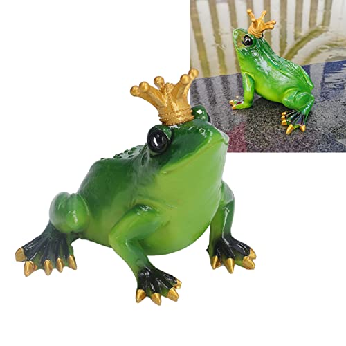Ushun Frog Doll Sculpture Desktop Statue Decorations Resin Garden Decoration Outdoor Fountain Landscaping Pond Decoration For Kitchen Bedroom Garden #TOP7