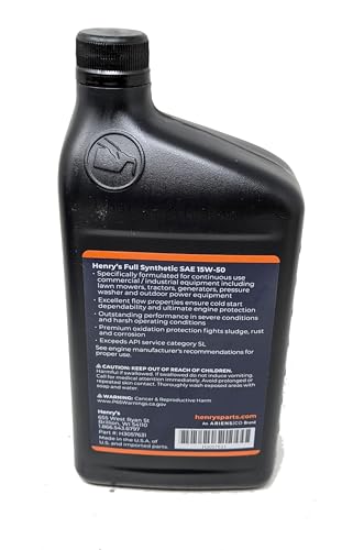 Kit de cambio de aceite SAE 15W-50 sintético completo Henry's miniatura 3