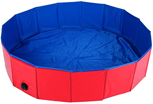 Homend Pvc Pet Swimming Pool Portable Foldable Pool Dogs Cats Bathing Tub Bathtub Wash Tub Water Pond Pool (100Cm*30Cm（39Inch.d *12Inch.h）) #TOP18