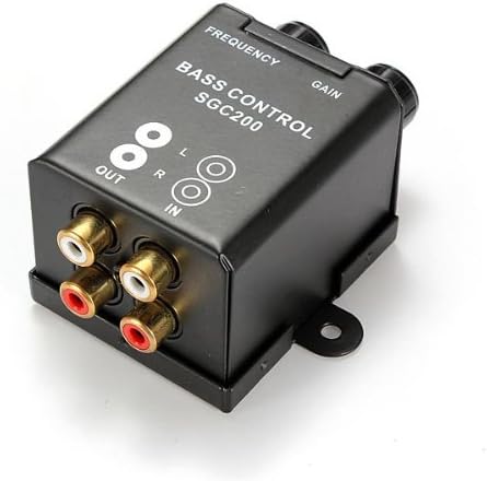 Car Amplifier Bass Controller RCA Gain Level Volume Knob Booster