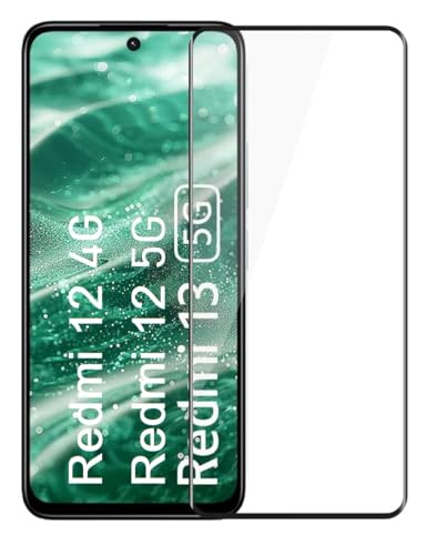 Image of 100FIT Tempered Glass For Redmi 13 5G, Redmi 12 5G With Full Glue Edge To Edge Coverage And Easy Installation Kit