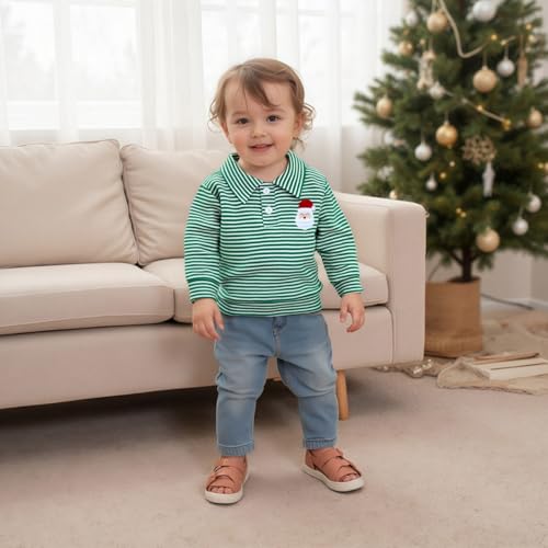 Lefyira Winter Sweatshirt Toddler Crewneck Sweatshirt Girl Baby Boy Striped Long Sleeve Pullover Tops Kids Fall Clothes4