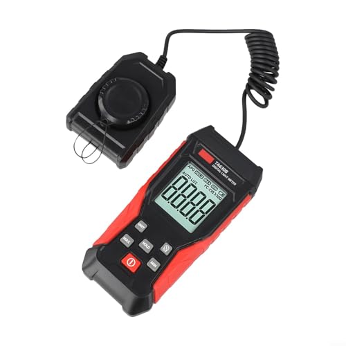 Luxmetro digitale per misurazione della luce, TA630B, misuratore di illuminazione 0-200000 Lux con selezione unità FC, angolo incidente 120°, LCD retroilluminato