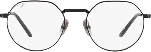 Ray-Ban Unisex Rx8265v Jack Titanium Round Prescription Eyewear Frames