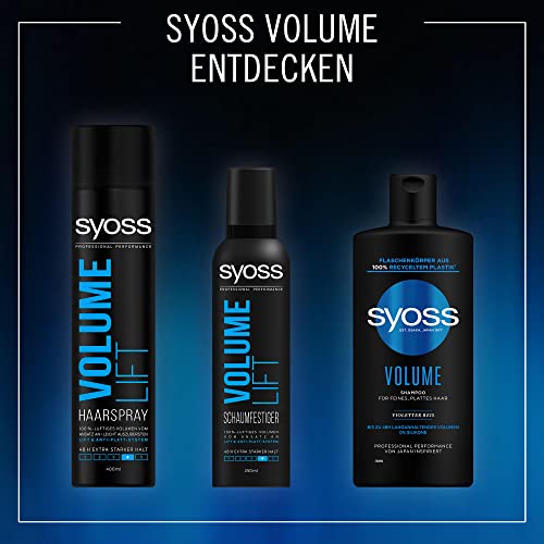 Syoss Trocken-Shampoo Volume Lift (3x 200 ml), Trockenshampoo für voluminöses Haarstyling, Trockenshampoo ohne Rückstände für extra Frische ohne Haarewaschen