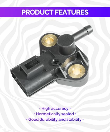 Racoona 1146FTJQYLCGQ001 Fuel Rail Pressure Sensor,Fuel Injection Pressure Sensor,Car Accessories 0261230093,Fuel Rail Injection Pressure Sensor Replacement thumb #1