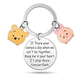 Winnie The Pooh Gift Pooh Bear Piglet Keychain Pooh Piglet Keychain Friendship Keychain BFF Gift...