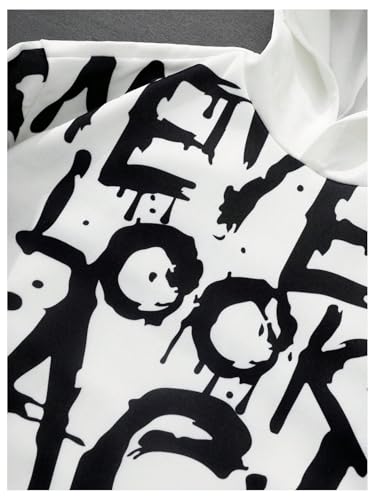 Men's Y2k Hoodies Pullover Long Sleeve Letter Graphic Baggy Hooded Sweatshirts3