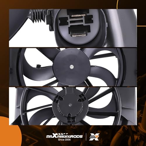 Image of maXpeedingrods Radiator Cooling Fan Assembly for Cadillac SRX Single Fan 2010-2016, 20883034 TYC622650 GM3115234