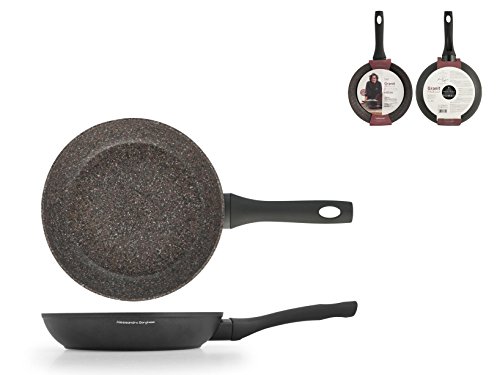 7915522 Padella Antiaderente Granito Borghese 22cm Coniato 3mm alluminio marrone