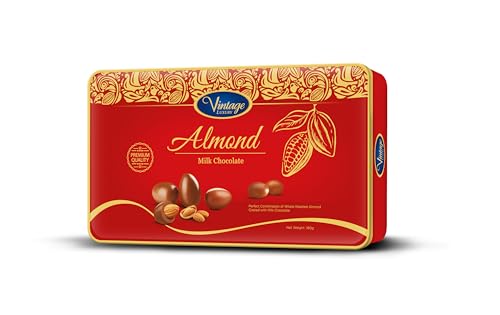 Image of Vintage Luxury Roasted Almond Coated with Milk Chocolate, 6.35 oz ℮ 180 g (Pack of 3)