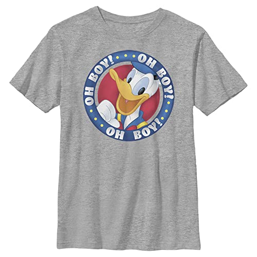 Disney Characters Oh Donald Boy's Heather Crew Tee