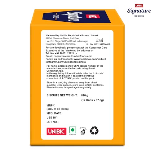 Image of Unibic Signature Collection Cookies | Nutty Delight Combo | 810gm.