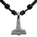 Produktbild HANA LIMA Lederkette Thorshammer Thor Hammer Mjölnir Herrenhalskette