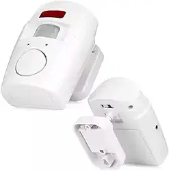 Alarme Sem Fio Residencial com Sensor de Movimento, Sirene e 2 Controles Remotos