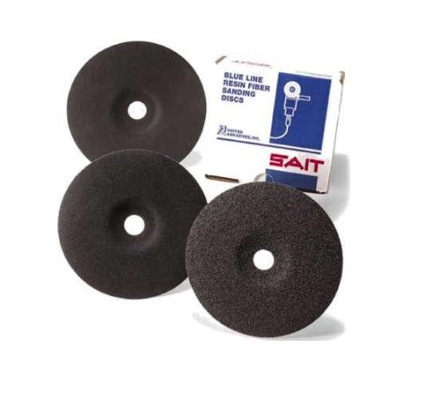 United Abrasives- SAIT 58524 3Z 5-Inch x 7/8-Inch 24 Grit Zirconium Fiber Sanding Disc, 20-Pack