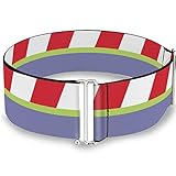 Belt Women's Cinch Toy Story Buzz Lightyear Bounding Stripe Red Green Purple 28 to 52 Inches