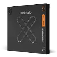 EXTENDED LIFE - XT Phosphor Bronze acoustic guitar strings feature an advanced corrosion resistance coating, extending string life, while preserving the natural tone and feel of uncoated strings. WARM, BALANCED TONE - Phosphor Bronze wrap wire provid...