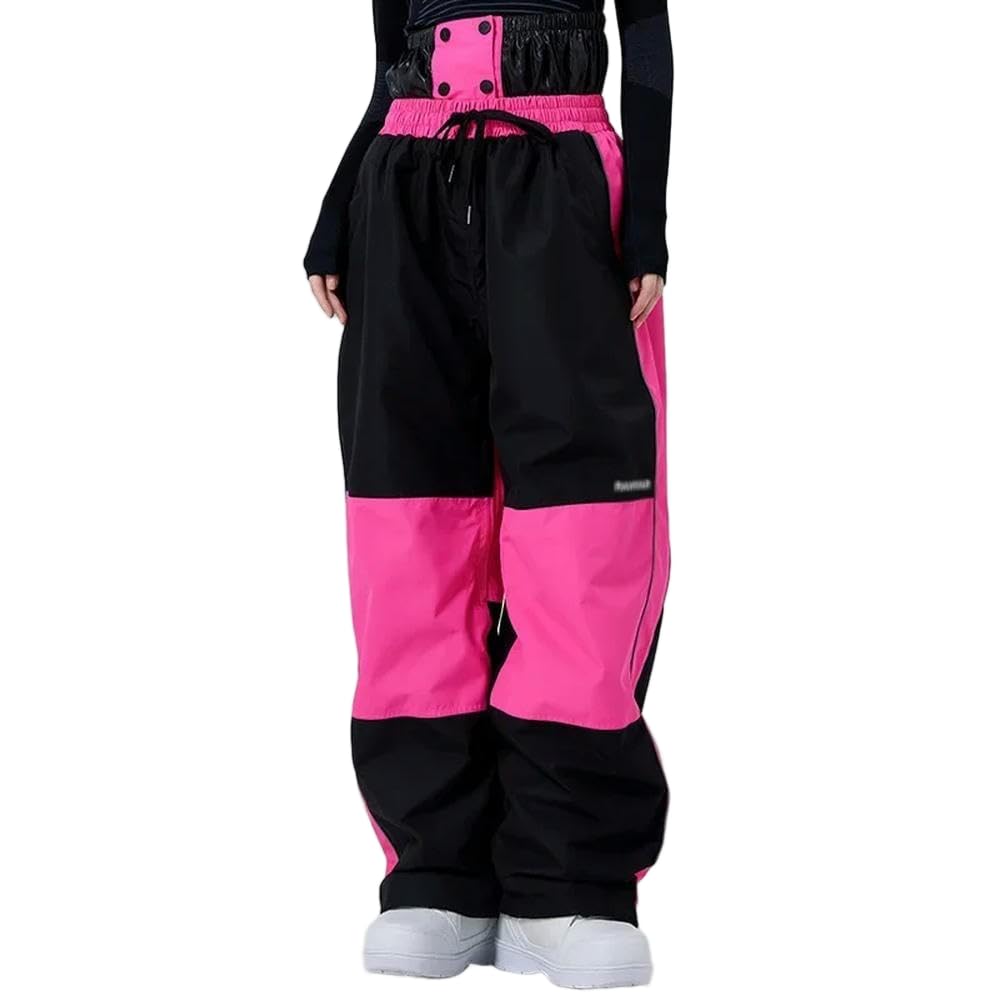 JCVBN zimowe luźne spodnie narciarskie damskie wiatroszczelne wodoodporne odzież narciarska sporty outdoorowe ciepłe luźne męskie spodnie snowboardowe