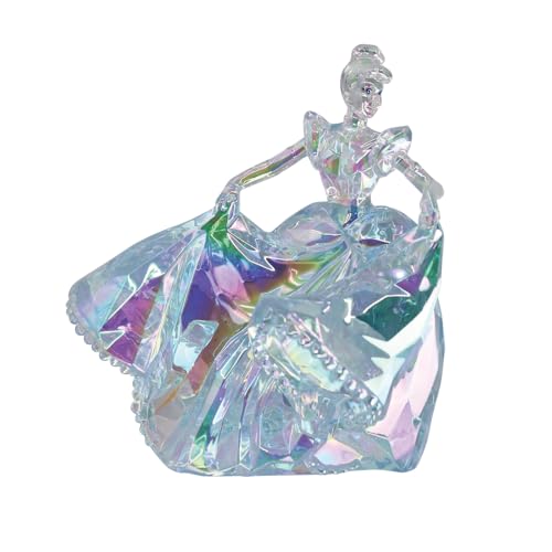 Enesco FACETS Disney Cinderela Twirling Vestido de baile, 2,56 polegadas, transparente