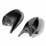 Mactoom Mirror Cap Covers Compatible with BMW E90 E91 2008-2011,E92 E93 2010-2013, E87 2008-2011,E81 2010-2012,E82 E88 2010-2013,Direct Replacement Door Rear Side Mirror Cover Cap (Carbon Fiber Look)