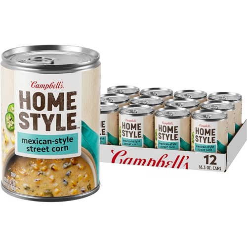 Campbell’s Homestyle Mexican Style Street Corn Soup, 16.3oz, 12 Cans