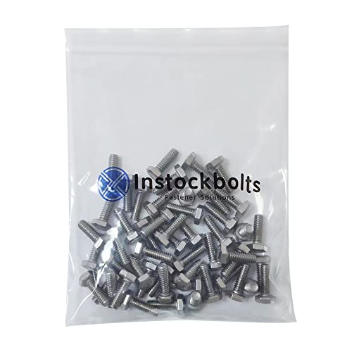 Image of 1 /4-20 X 3 /4 inch Hex Head Screw Bolt, 304 Stainless Steel 18-8, Full Thread, Coarse Thread UNC, ASME B18.2.1, 50 Pcs-Pack