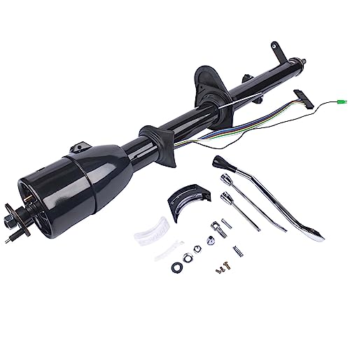 35 Inch Tilt Steering Column For 1967-1972 Chevy C10 C20 GMC Pickup - Automatic, Black Floor Shift (Direct Bolt-In Replacement)