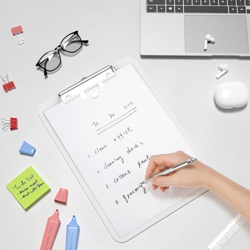 Hongri PLASTICCLIPBOARD-32X22 Plastic Clipboard, White 8.5X11 Inch Clipboard thumb #7