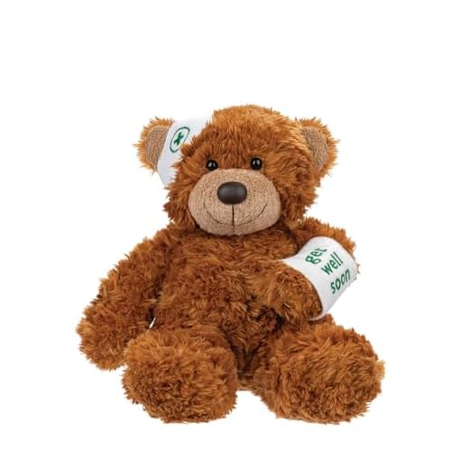 Aurora World Ltd 60384 - Bonnie Bär Gute Besserung 9 inch/ 23cm, Dunkelbraun