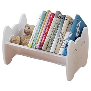 Quixotical H141 Kinderbücherregal Weiß Tierdesign