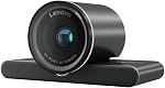 Webcam QHD Lenovo, annulation de bruit AI et qualité d'image améliorée, résolution 2K, zoom numérique 2X, obturateur de confidentialité physique, microphone directionnel, certifié Teams, noir