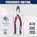 WORKPRO 6-in-1 Linesman Pliers with Wire Cutter and Stripper, 8 Inch Multipurpose Combination Pliers, Premium CRV Steel Hand Tool Plier for Twisting Cutting Wires and Clamping Screws