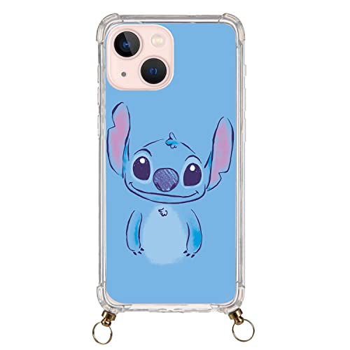 Coque pour iPhone 13 Mini Officiel Stitch Bleu Pendentif Transparent pour protéger votre téléphone. Choisissez le type de coque que vous aimez avec licence...