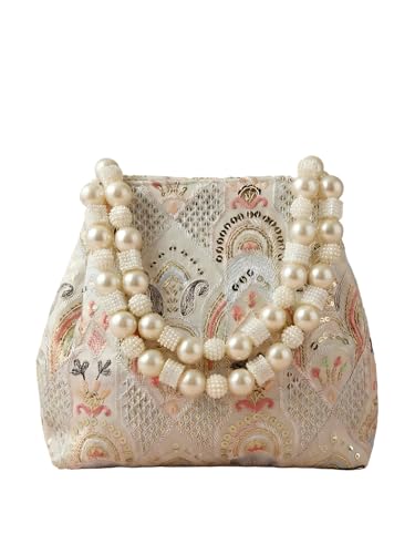 Image of Adiva Potli Handbags For Women | Potli Bags For Ladies For Wedding | Potli Bags For Women | Wedding Bags For Woman | Batwa Potlis Hand Bag | Designer Potli Bag For Ladies For Marriage