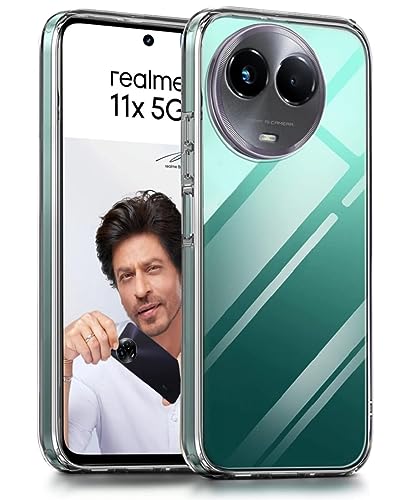 Image of Rubber Back Cover Compatible Model for Realme RMX3780 / Realme 11 5G - Transparent