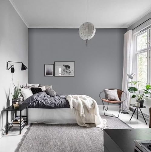 Image of DEEMUS Dark Grey Matte Peel & Stick Self Adhesive Waterproof Sticker for Living Room, Bedroom Office,Almirah, Floor, Tabletop, Wall, Fridge,& Renovation Projects (2 x 25 Feet)