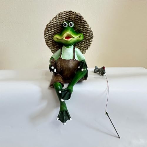 Statue grenouille pour extérieur en résine sculptée de précision - 5