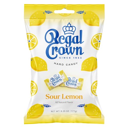 Regal Crown | Sour Lemon Hard Candy | 6.25 oz Peg Bag - image 1