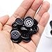 GANSSIA 5/8 Inch 4 Holes Black Buttons 15mm Sewing Round Button for Craft Pack of 160 Pcs