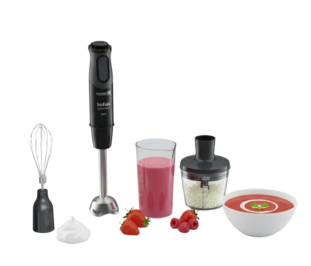 Tefal 3in1 Optichef Hand Stick Blender 20 speeds and pulse Powelix Blades
