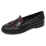  Tod\'s C9058 Mocassino Donna Scarpa nappine Nero/Bordeaux Loafer Shoe Woman [40]