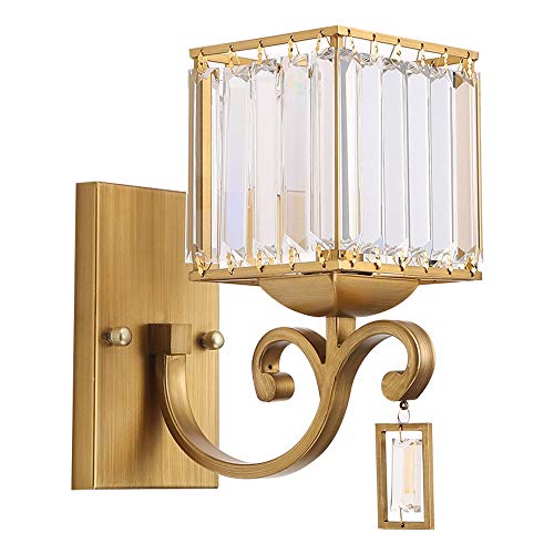 Lampe murale cristal K9 moderne luminaire E14 couloir escalier salon