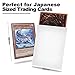 White Yu-gi-oh Card Sleeve 200 Pack, Japanese Small Card Sleeves Photocard Sleeves 62x89mm, Back Textured Perfect Shuffling, Protect Your Japanese Sized Trading Cards Kpop Photocard Never Tear
