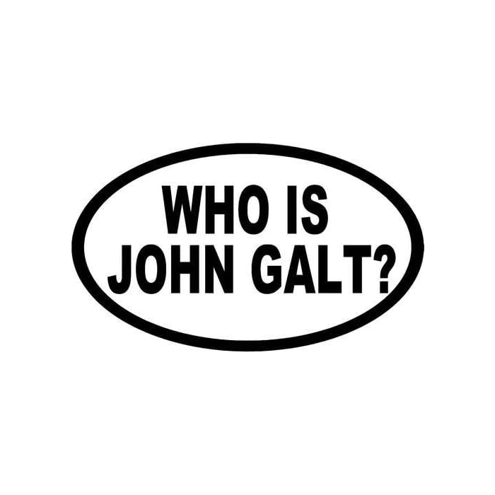 Buy DF USA DECALS Who is John Galt Sticker Graphic Auto, Wall