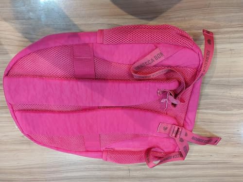 Mochila crinkle matelassê Rebecca Bonbon Chaveiro Rosa RB24041 (Rosa)