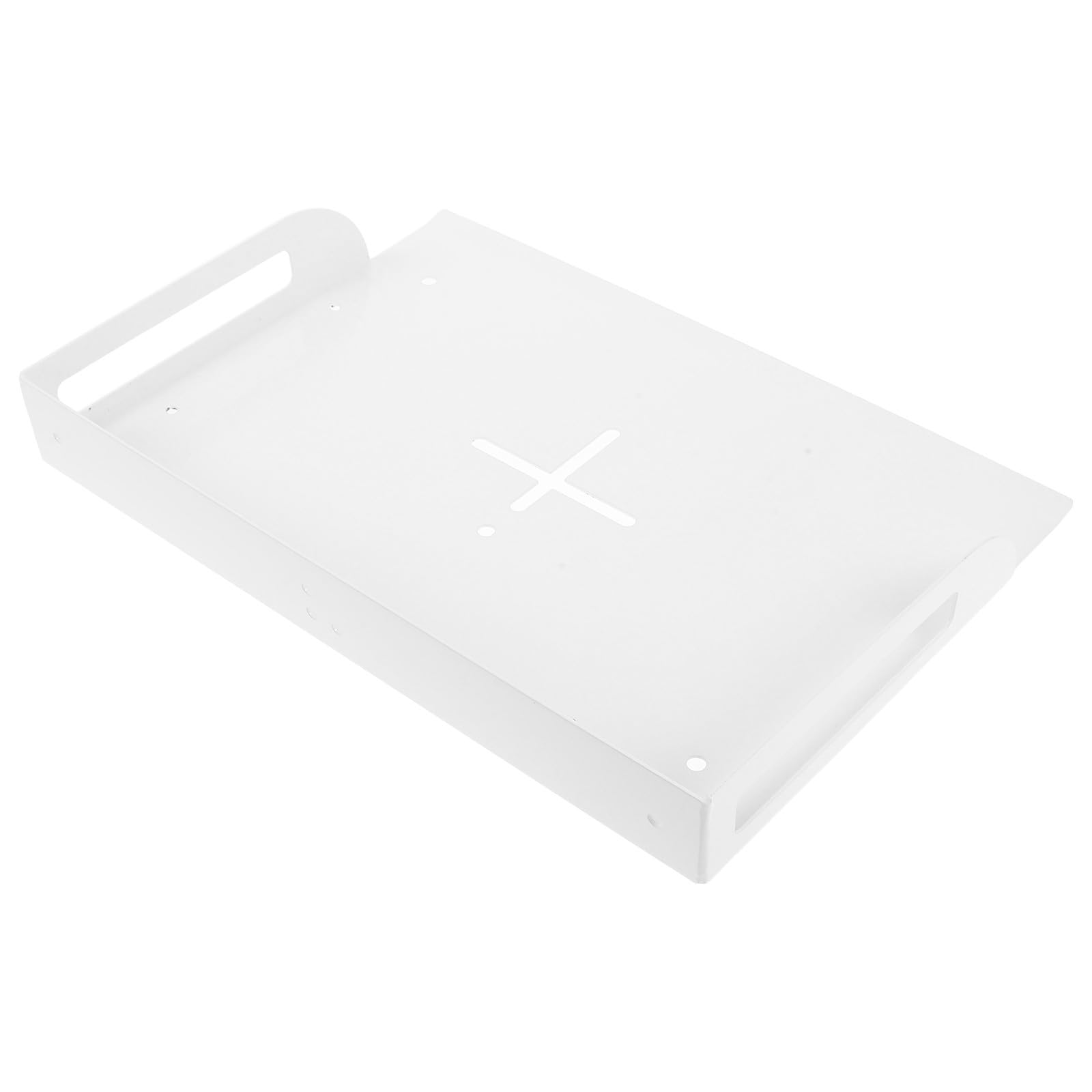 Alipis Soporte de Pared para Proyector y Bandeja para Módem Instalación Fácil y Alta Capacidad de Carga, Estante Metálico Blanco para Cine en Casa y Sala de Estar