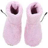Confort de luxe : offrez à vos pieds une chaleur ultime avec nos chaussons chauffants pour femmes, fabriqués en molleton de coton brossé doux pour une sensation confortable et confortable, parfaits pour les froides journées d'hiver.